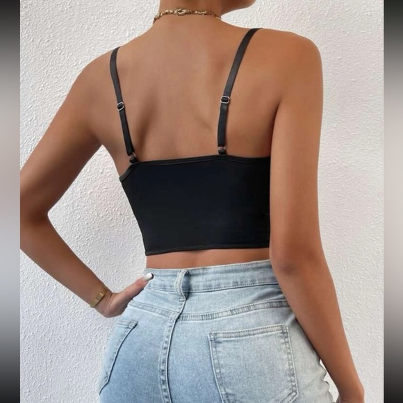 Luxe sexy floral lace bralette corset crop top - Picture 7 of 16